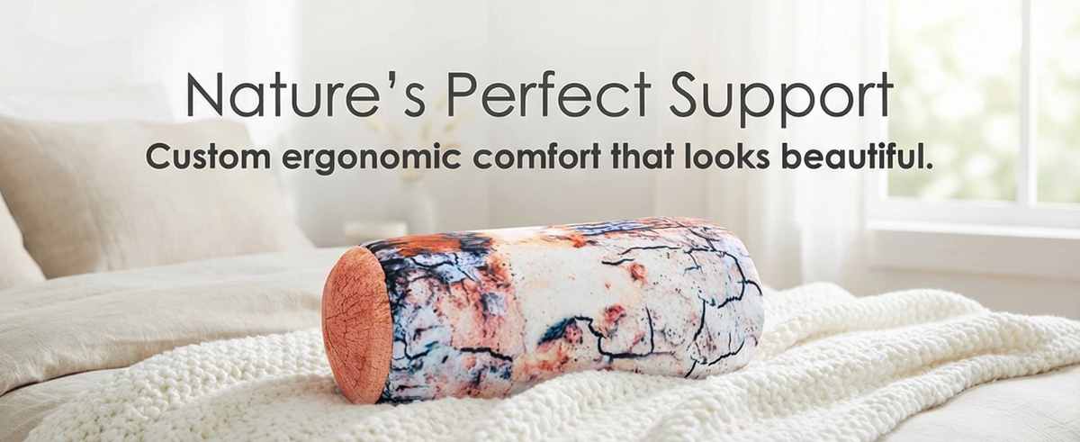 Microbead Bolster Neck Roll Pillow - Silky Feel - view 35