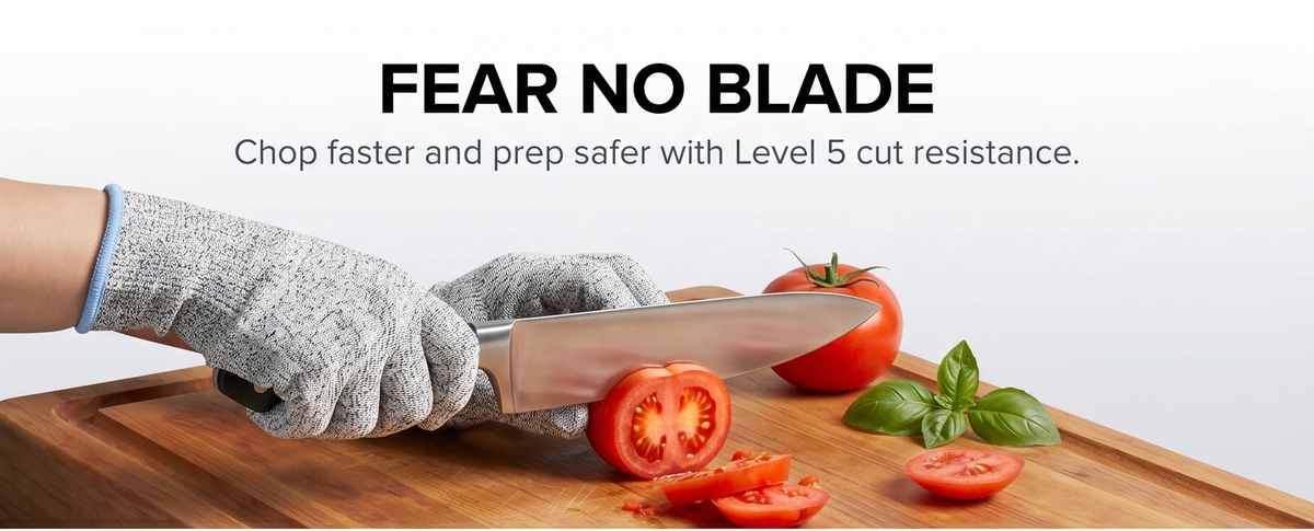 Kevlar No Cut Kitchen Gloves - Machine Washable - High Grade Polyethylene - Light Weight - view 36