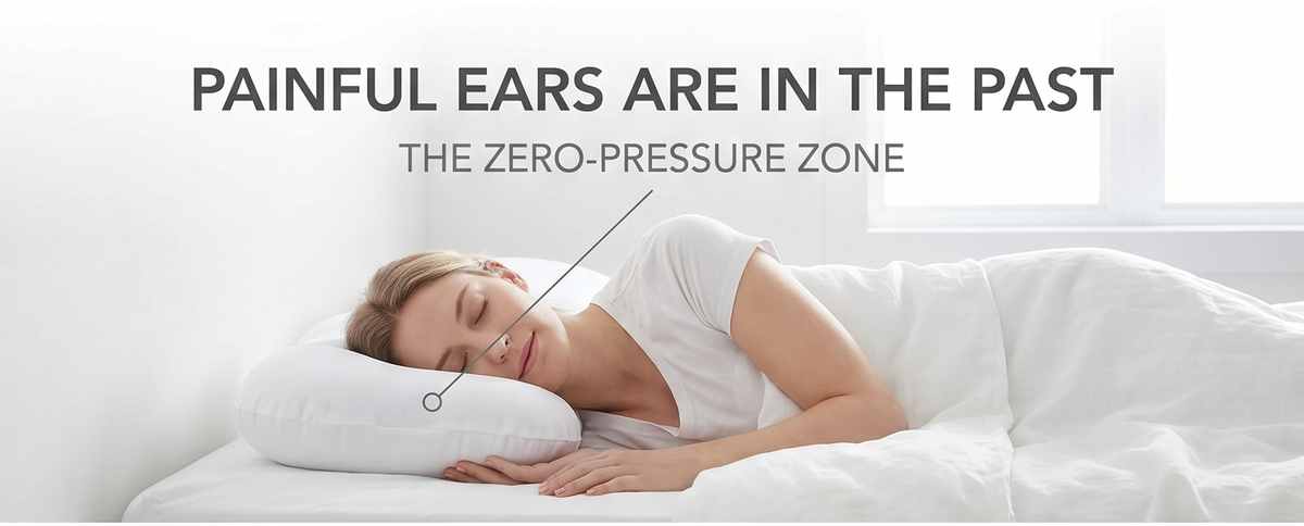 Now Pillow Ear Hole & Neck Support Relief Neck & Ear Problems During Sleep - Microbead / M - view 9