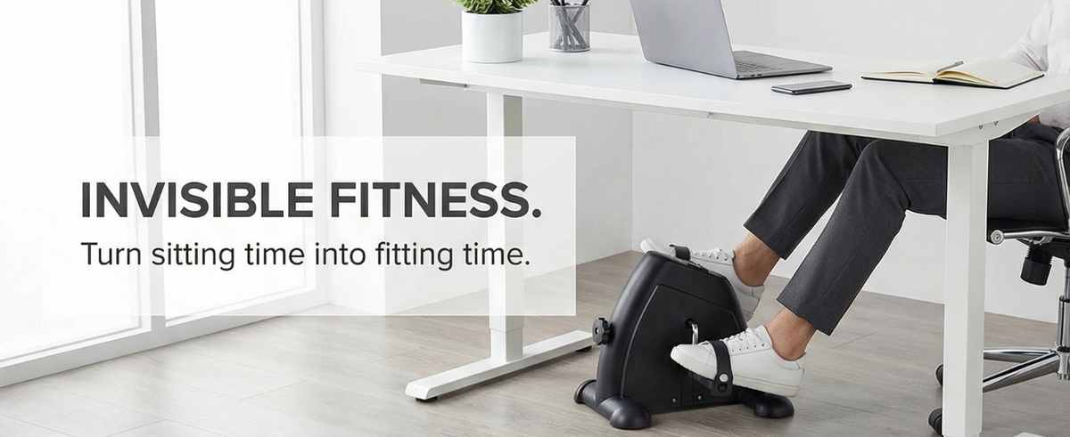 Pedal Exercise Mini Cycle Bike Silvery - Digital Display - Adjustable Resistance - view 17