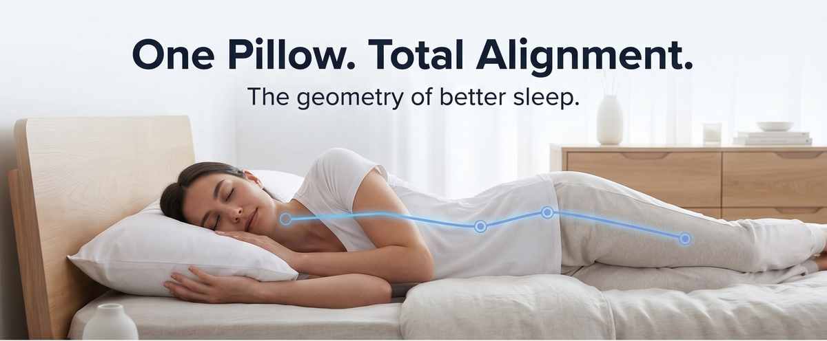 Cover for Boomerang Body Pillow - Cotton (50%) / Polyester (50%) Blend, White - view 9