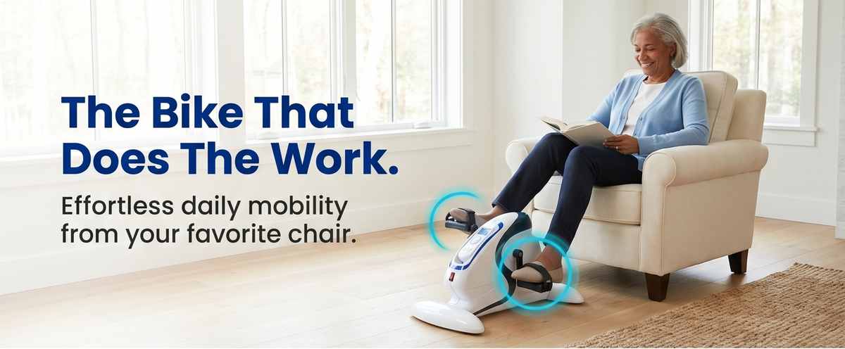 Motor Bike Indoor Bike With Mobile App Black - Under Desk Bike That Does the Work for You - view 18