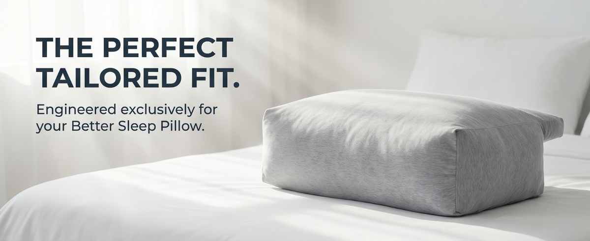 Jersey Knit Cover For The Better Sleep Fiber Fill Pillow - Hypoallergenic - view 19