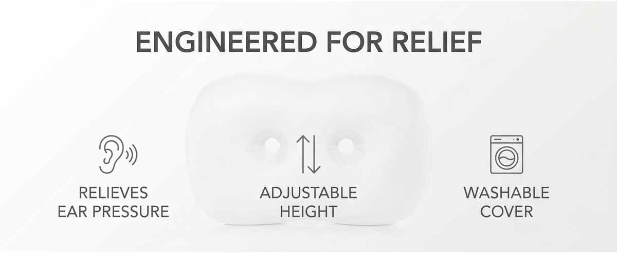 Now Pillow Ear Hole & Neck Support Relief Neck & Ear Problems During Sleep - Microbead / M - view 10