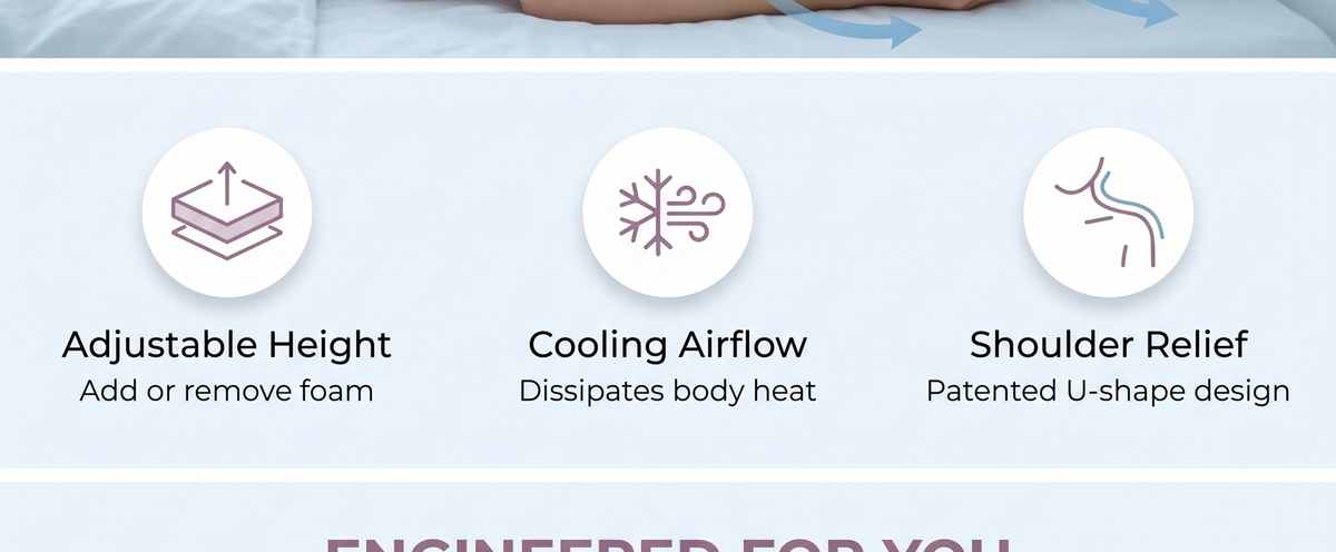 Insert Topper - Bamboo Cooling Blue Shredded Memory Foam - view 10