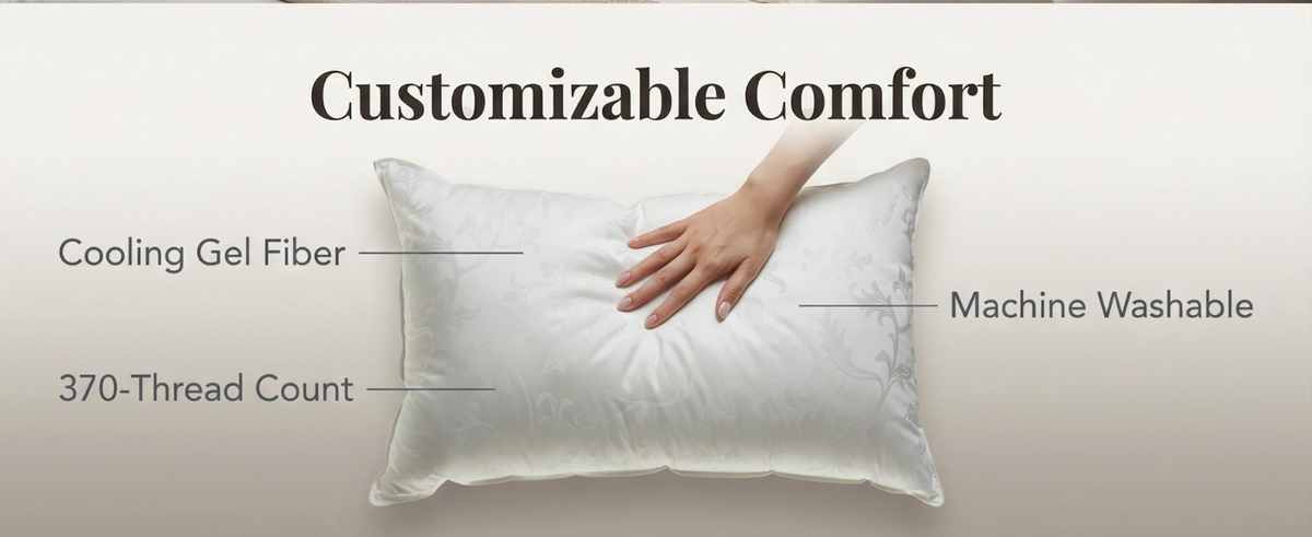 Dream Supreme Luxury Hotel Bed Pillow - Allergen Free- Set of 2 - view 22
