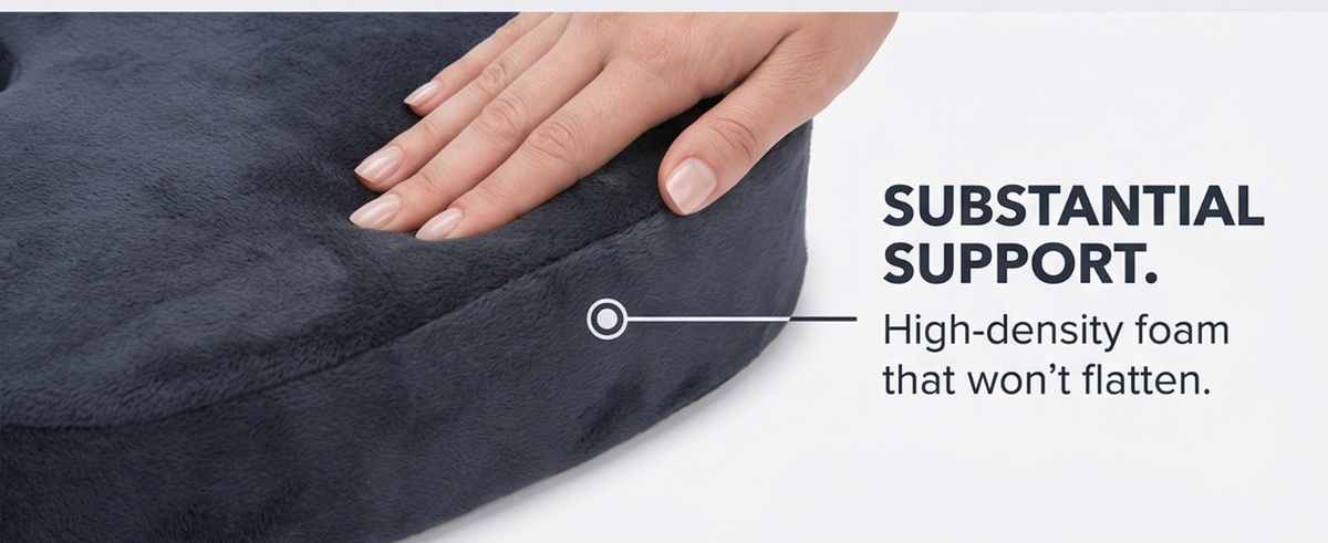 Coccyx Orthopedic Memory Foam - Sciatica Relief - Seat Cushion - view 32