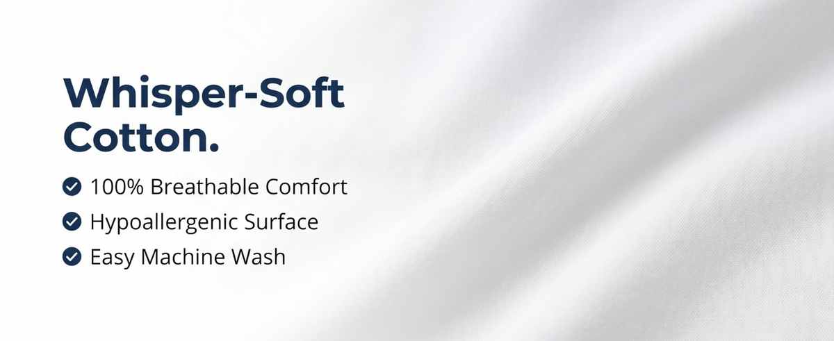 Cover For L-Shaped Body Pillow - Hypoallergenic - Tailored Fit - Comfort, White - view 11