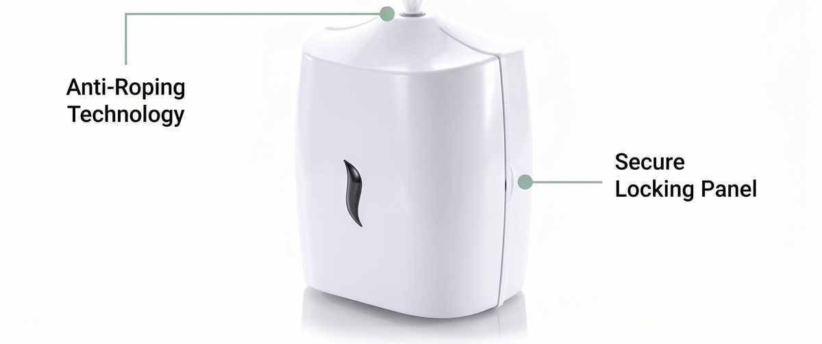 Wipes Dispenser - Wall Mounted - Disinfectant - Contemporary Anti-Roping Design - view 22