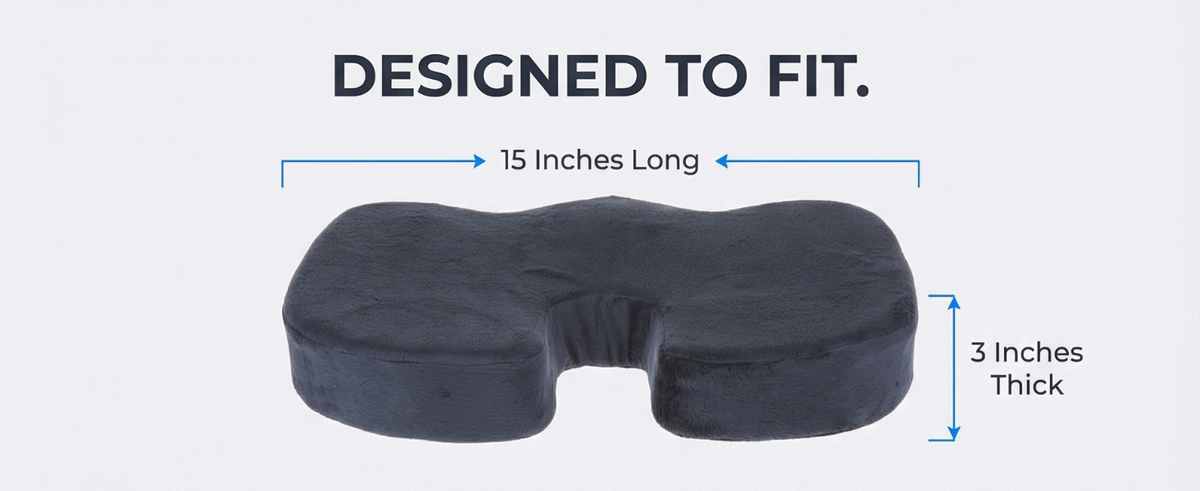 Coccyx Orthopedic Memory Foam - Sciatica Relief - Seat Cushion - view 35