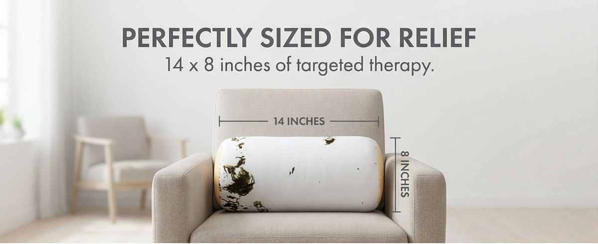 Microbead Bolster Neck Roll Pillow - Silky Feel - view 45