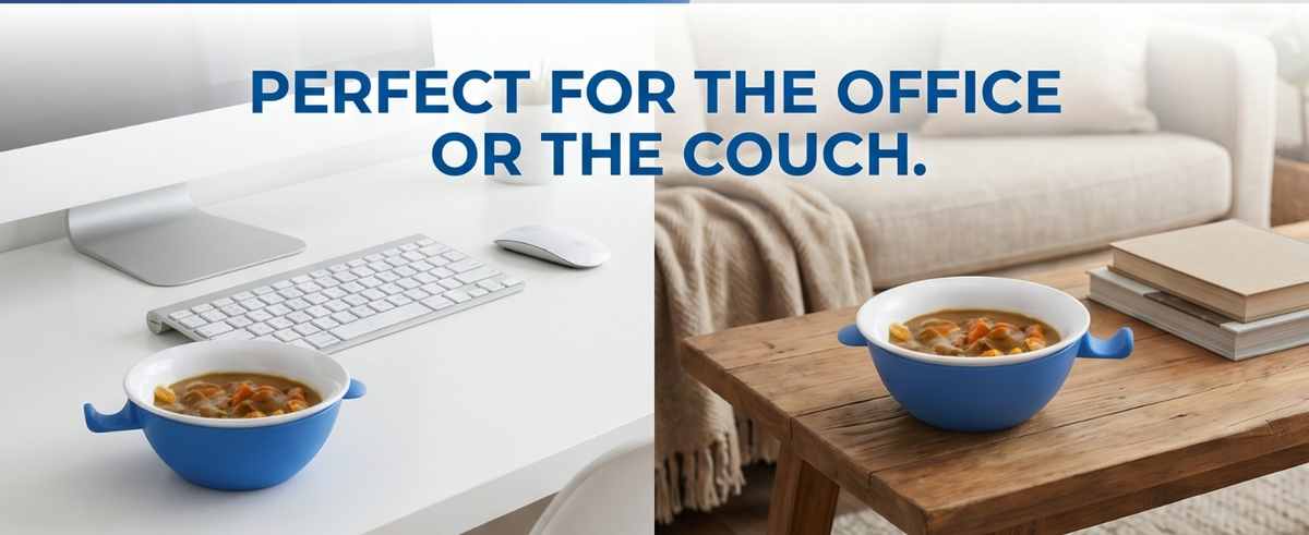 Hitnotion-Touch Microwave-Safe 3-Piece Bowl Set, 24 oz, Blue - view 12