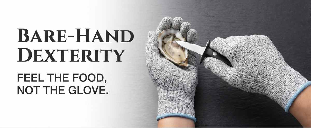Kevlar No Cut Kitchen Gloves - Machine Washable - High Grade Polyethylene - Light Weight - view 45