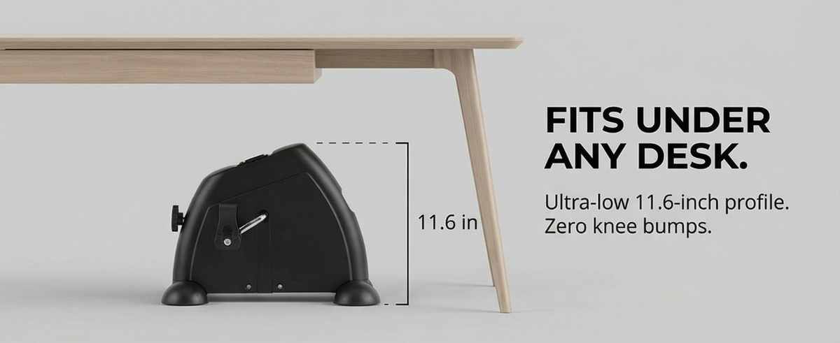 Pedal Exercise Mini Cycle Bike Silvery - Digital Display - Adjustable Resistance - view 23