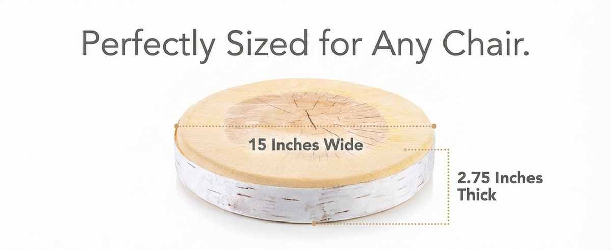 Log Maple Slice Memory Foam Seat Cushion Decorative Pillow - Bring Nature Home - view 34