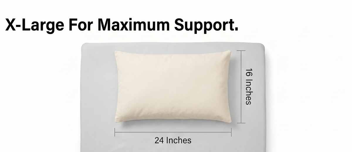 Organic Buckwheat Hull Bed Pillow - Stress And Neck Tension Relief - Bed Pillow, Cream - view 39