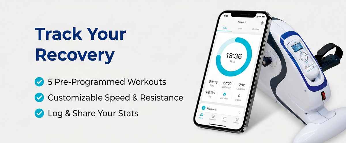 Motor Bike Indoor Bike With Mobile App Black - Under Desk Bike That Does the Work for You - view 26