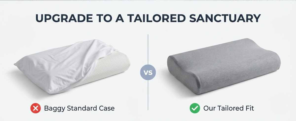 Jersey Knit Cover For The Better Sleep Fiber Fill Pillow - Hypoallergenic - view 27