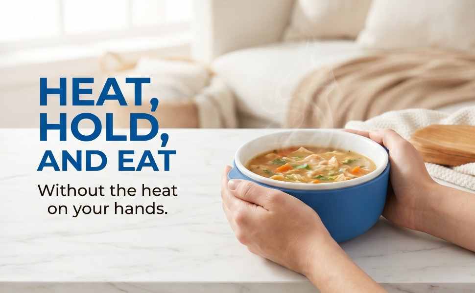 Hitnotion-Touch Microwave-Safe 3-Piece Bowl Set, 24 oz, Blue - view 14