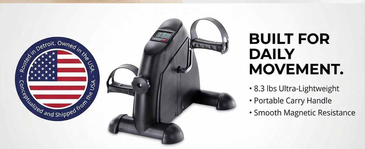 Pedal Exercise Mini Cycle Bike Silvery - Digital Display - Adjustable Resistance - view 27
