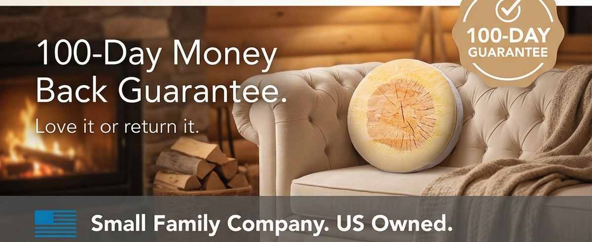 Log Maple Slice Memory Foam Seat Cushion Decorative Pillow - Bring Nature Home - view 40