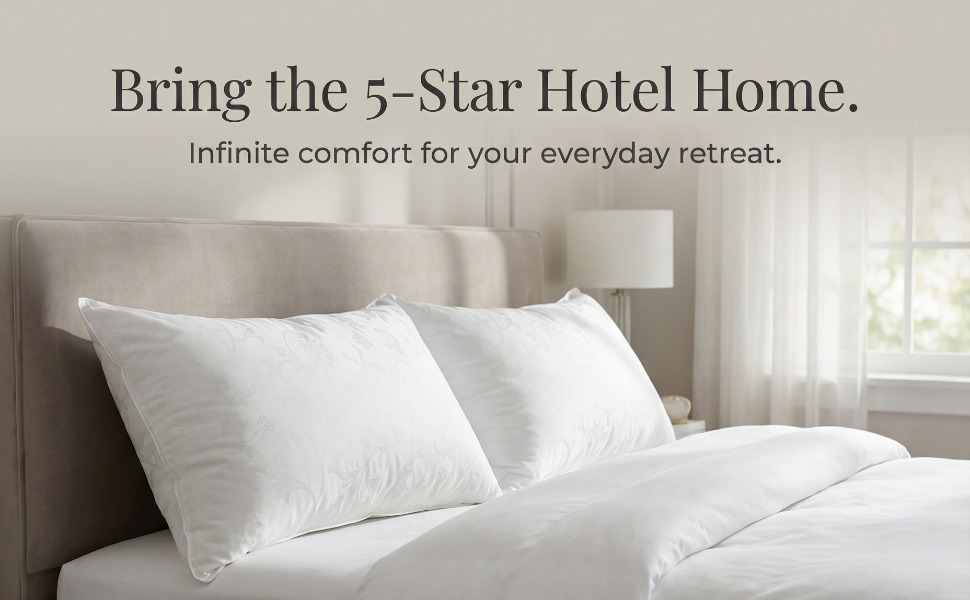 Dream Supreme Luxury Hotel Bed Pillow - Allergen Free- Set of 2 - view 29