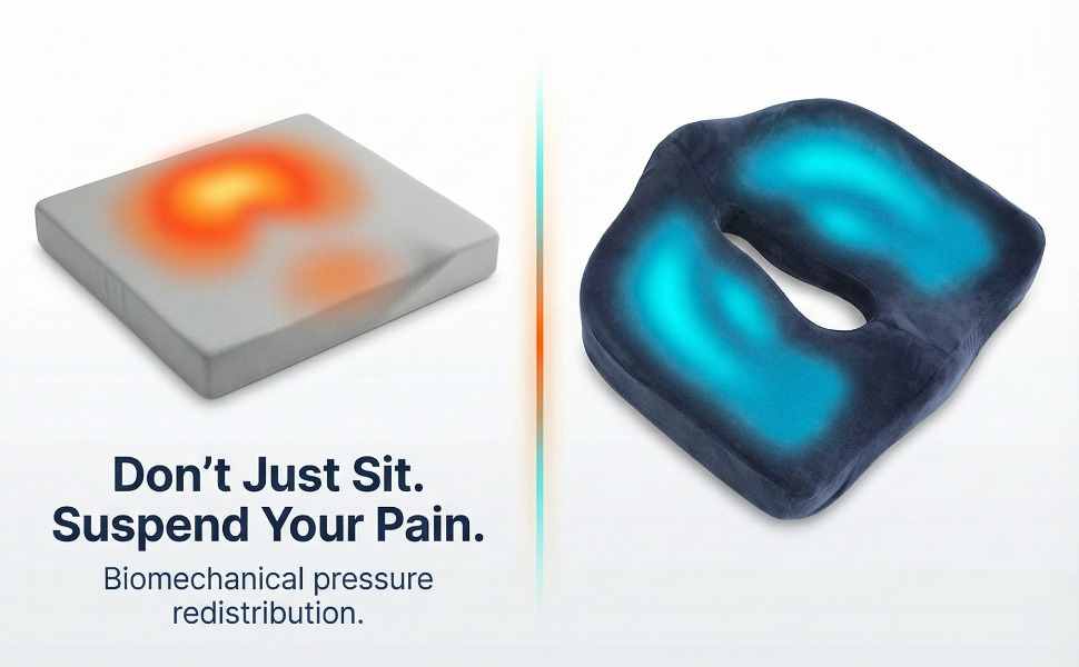 Specialty Medical Grade Coccyx Support - Orthopedic High Dens - view 15