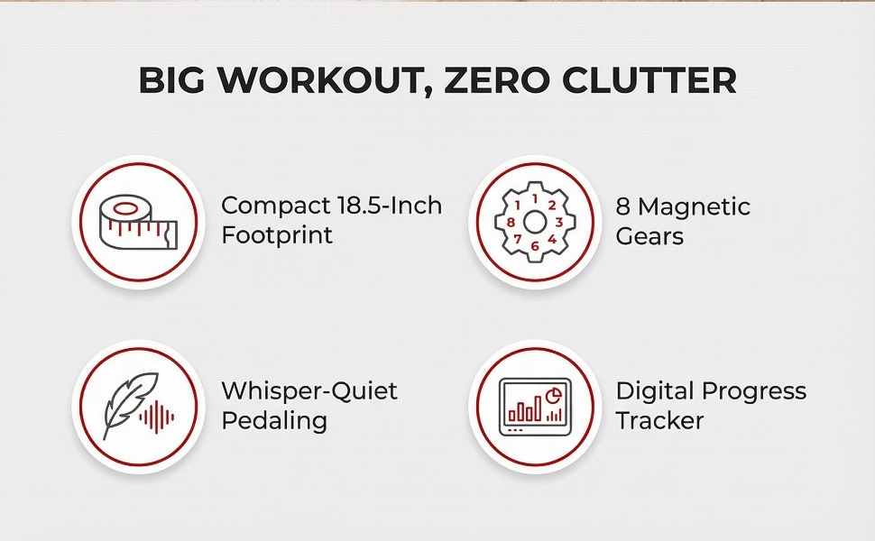 Upright Training X-Bike With Magnetic Resistance - Cardiac Aerobic Exercise Bike - Digital - view 37