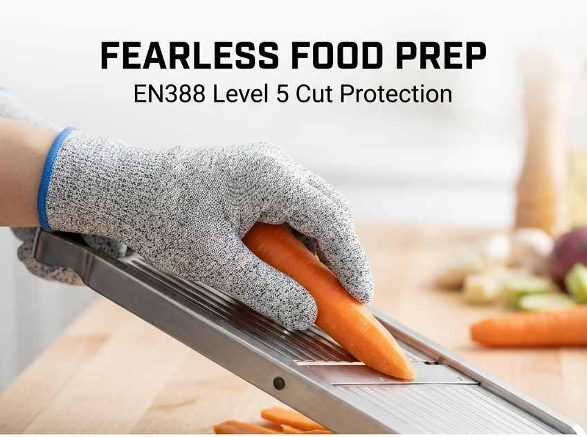 Kevlar No Cut Kitchen Gloves - Machine Washable - High Grade Polyethylene - Light Weight - view 58