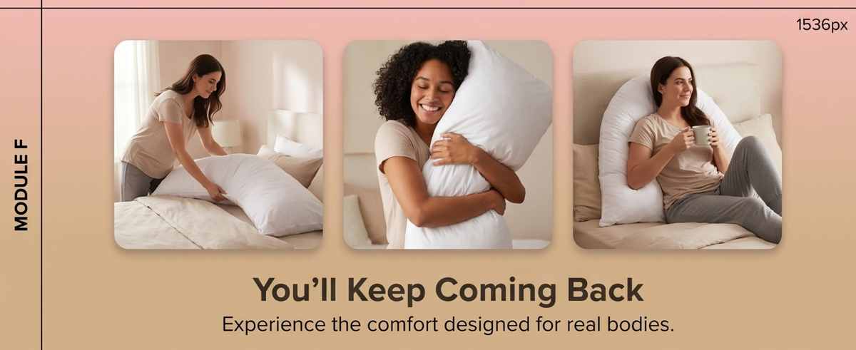 Boomerang Body Pillow - V-Shaped Side Sleeper - Superior Comfort, White - view 15