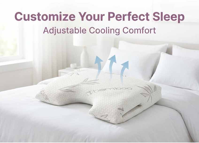 Insert Topper - Bamboo Cooling Blue Shredded Memory Foam - view 15