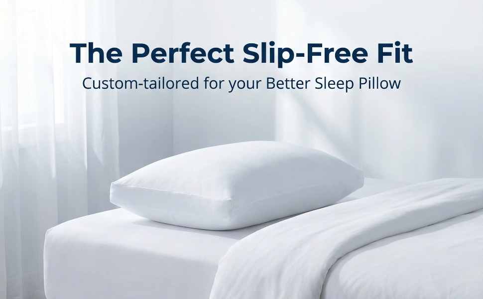 Jersey Knit Cover For The Better Sleep Fiber Fill Pillow - Hypoallergenic - view 32