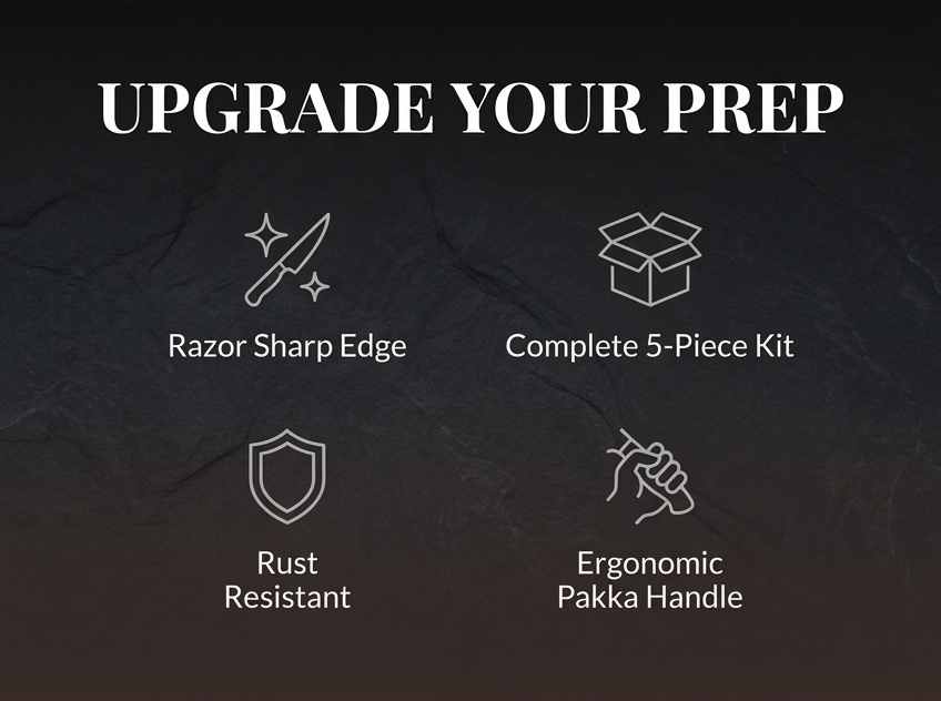 Koku Pro Japanese Knife - Pro 8" Sharp Chef Knife - Kevlar Gloves - Knife Set - view 16