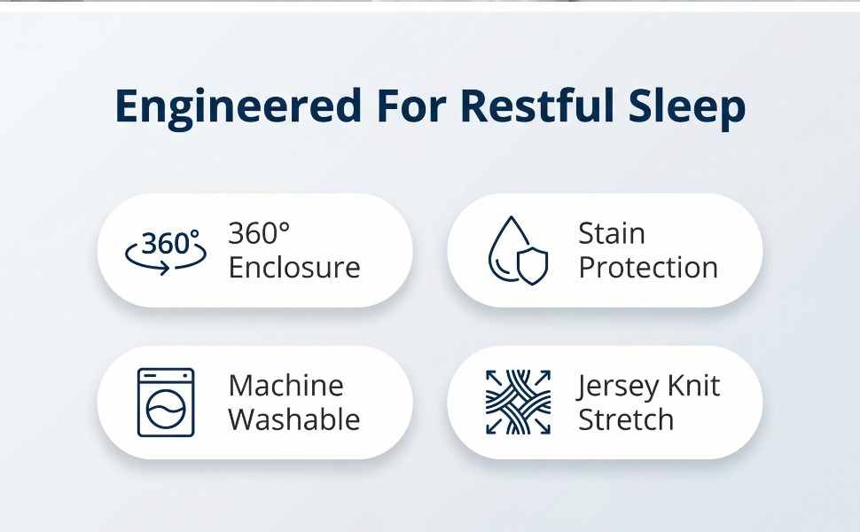 Jersey Knit Cover For The Better Sleep Fiber Fill Pillow - Hypoallergenic - view 34
