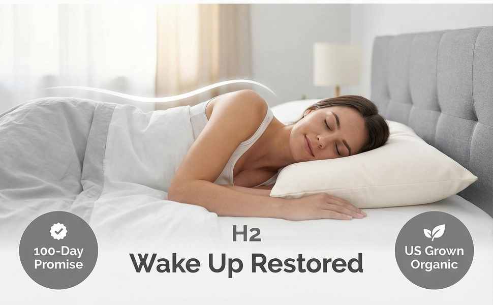 Organic Buckwheat Hull Bed Pillow - Stress And Neck Tension Relief - Bed Pillow, Cream - view 49
