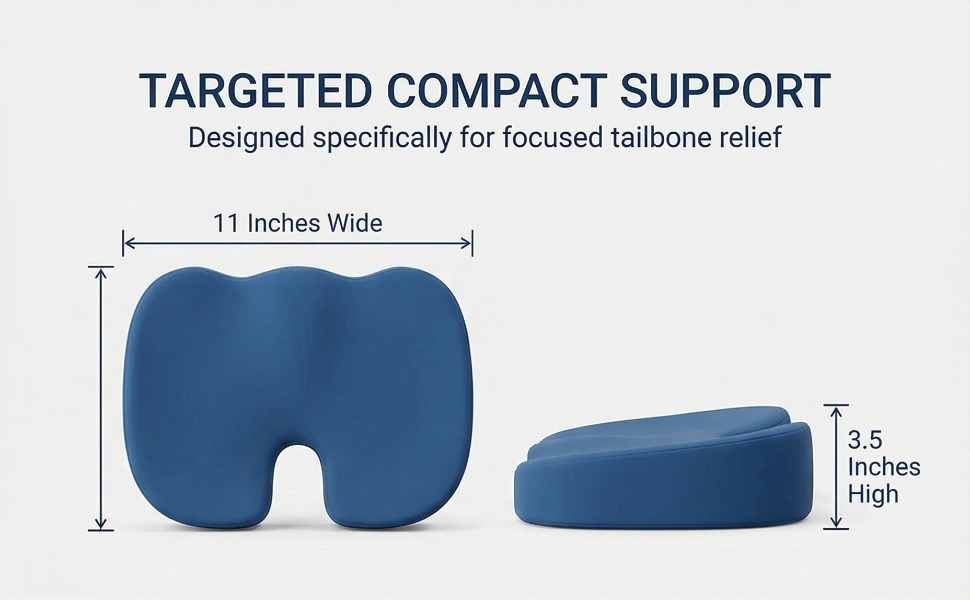 Bottom Reformulator Orthopedic Grade Foam Cushioned Seat - Hip Pain Relief - Seat Cushion - view 17