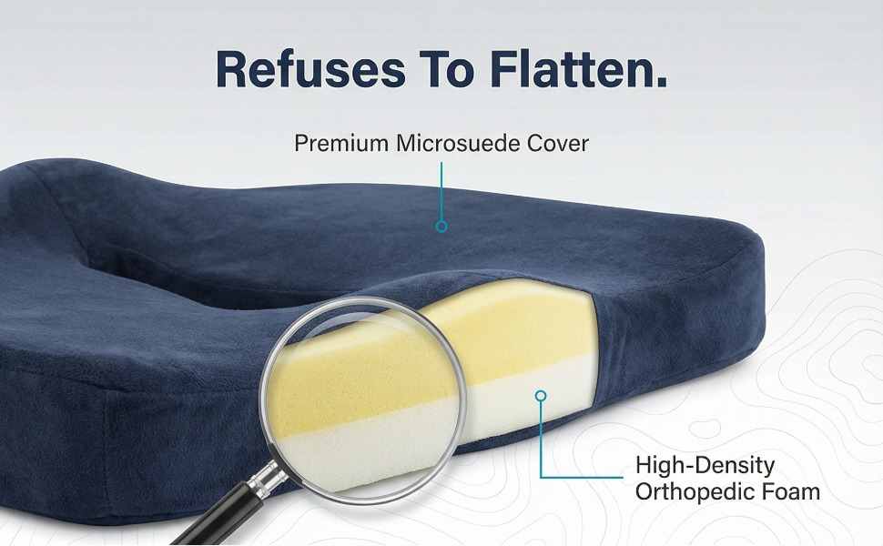 Specialty Medical Grade Coccyx Support - Orthopedic High Dens - view 17
