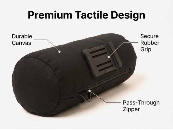 Bed Pillow Tablet Holder - Perfect for Bed or Couch - Angle Adjustable, Black - view 17
