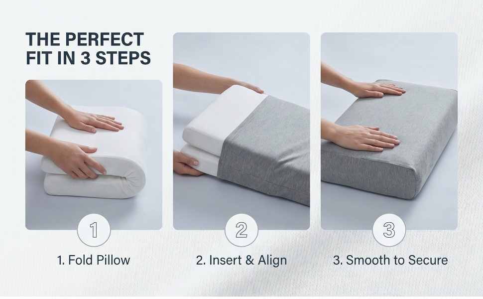Jersey Knit Cover For The Better Sleep Fiber Fill Pillow - Hypoallergenic - view 35