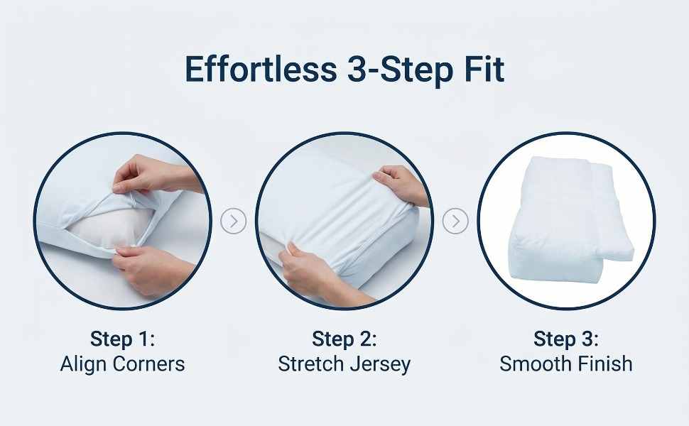 Jersey Knit Cover For The Better Sleep Fiber Fill Pillow - Hypoallergenic - view 36