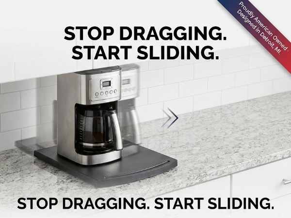 Kitchen Under-Cabinet Sliding Shelf - Countertop Pull-Out Tray - Easy Gliding, Black - view 18