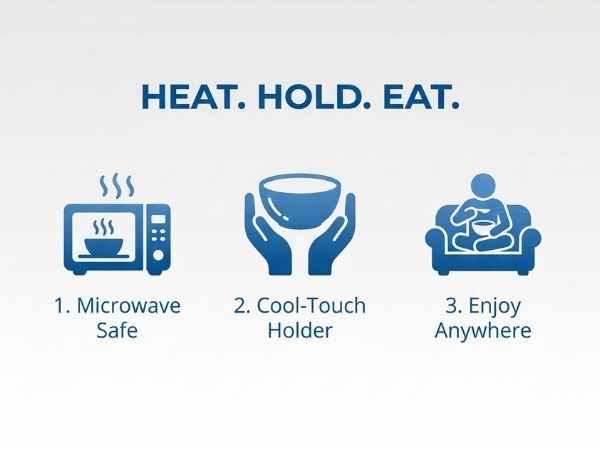 Hitnotion-Touch Microwave-Safe 3-Piece Bowl Set, 24 oz, Blue - view 19