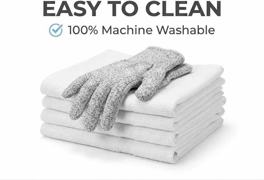 Kevlar No Cut Kitchen Gloves - Machine Washable - High Grade Polyethylene - Light Weight - view 75