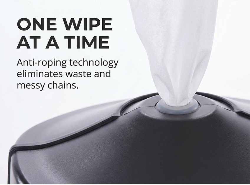 Wipes Dispenser - Wall Mounted - Disinfectant - Contemporary Anti-Roping Design - view 37