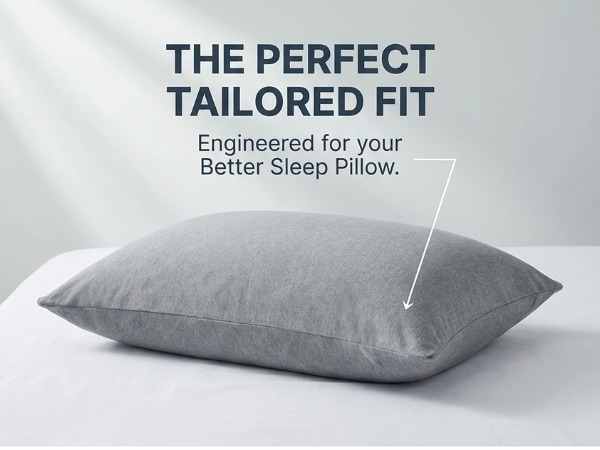 Jersey Knit Cover For The Better Sleep Fiber Fill Pillow - Hypoallergenic - view 39