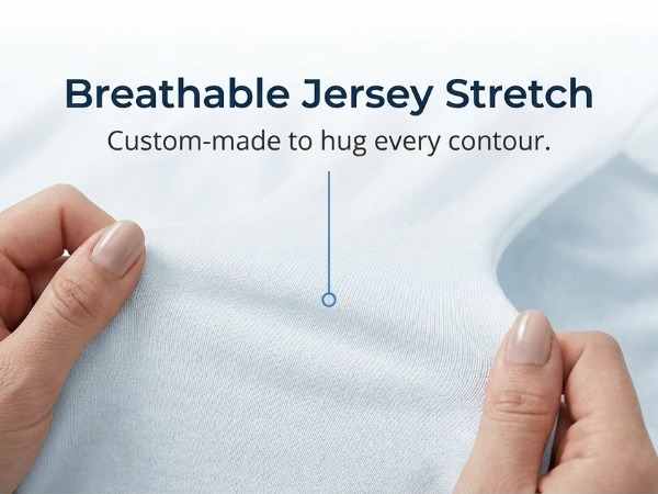 Jersey Knit Cover For The Better Sleep Fiber Fill Pillow - Hypoallergenic - view 44