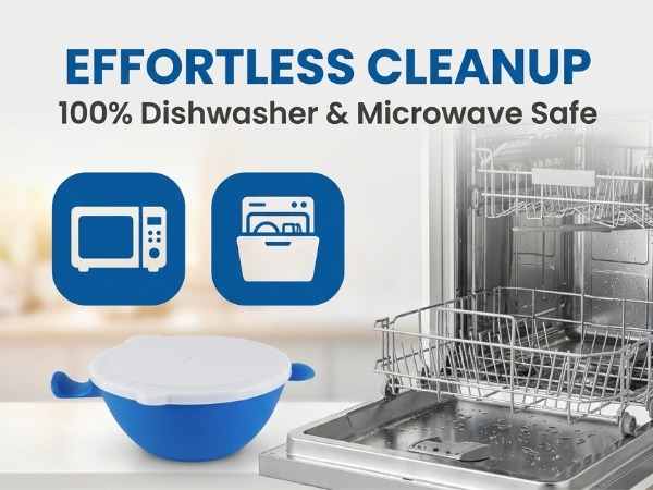 Hitnotion-Touch Microwave-Safe 3-Piece Bowl Set, 24 oz, Blue - view 22