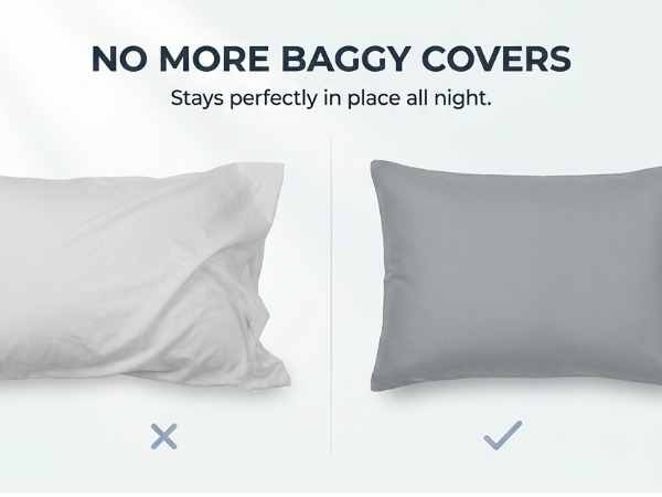 Jersey Knit Cover For The Better Sleep Fiber Fill Pillow - Hypoallergenic - view 47