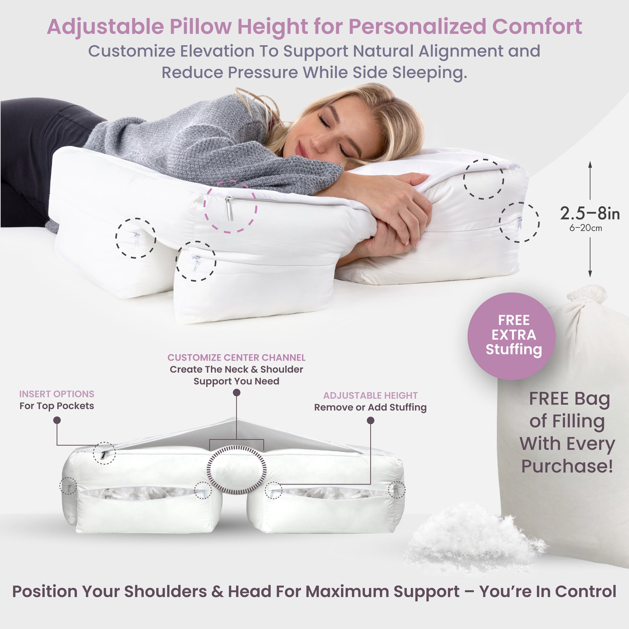 Side Sleeper Pillow Best Pillow To Support Your Neck Neck Support