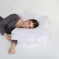 SG -Wife Pillow - Arm & Body Position Bed Pillow - Bamboo Shell & Charcoal Shredded Memory Foam Filled Pillow